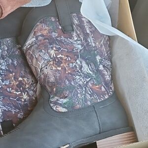 Camo Combat & Moto Boots